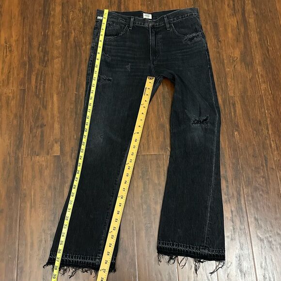 CITIZENS OF HUMANITY COH Sasha Twist Flare Crop Jeans Low Slung Flare - Picture 15 of 16